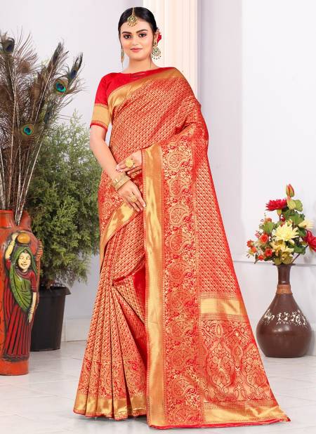 1010 Santraj New Exclusive wear Latest Saree Collection 1010-Red